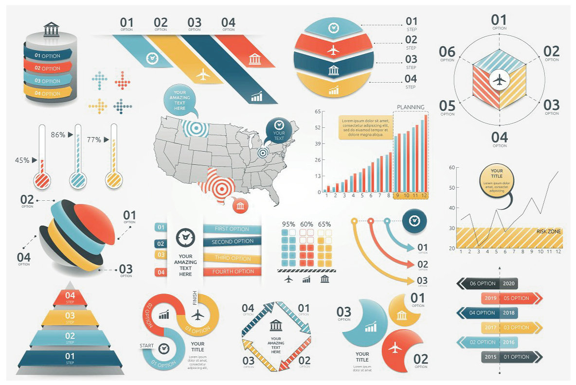Infographic Elements Bundle  3 in 1  vol 1 3
