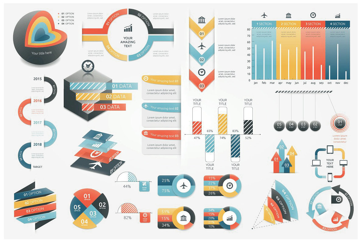 Infographic Elements Bundle  3 in 1  vol 1 4