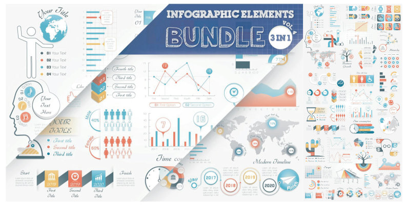Infographic Elements Bundle  3 in 1  vol 4
