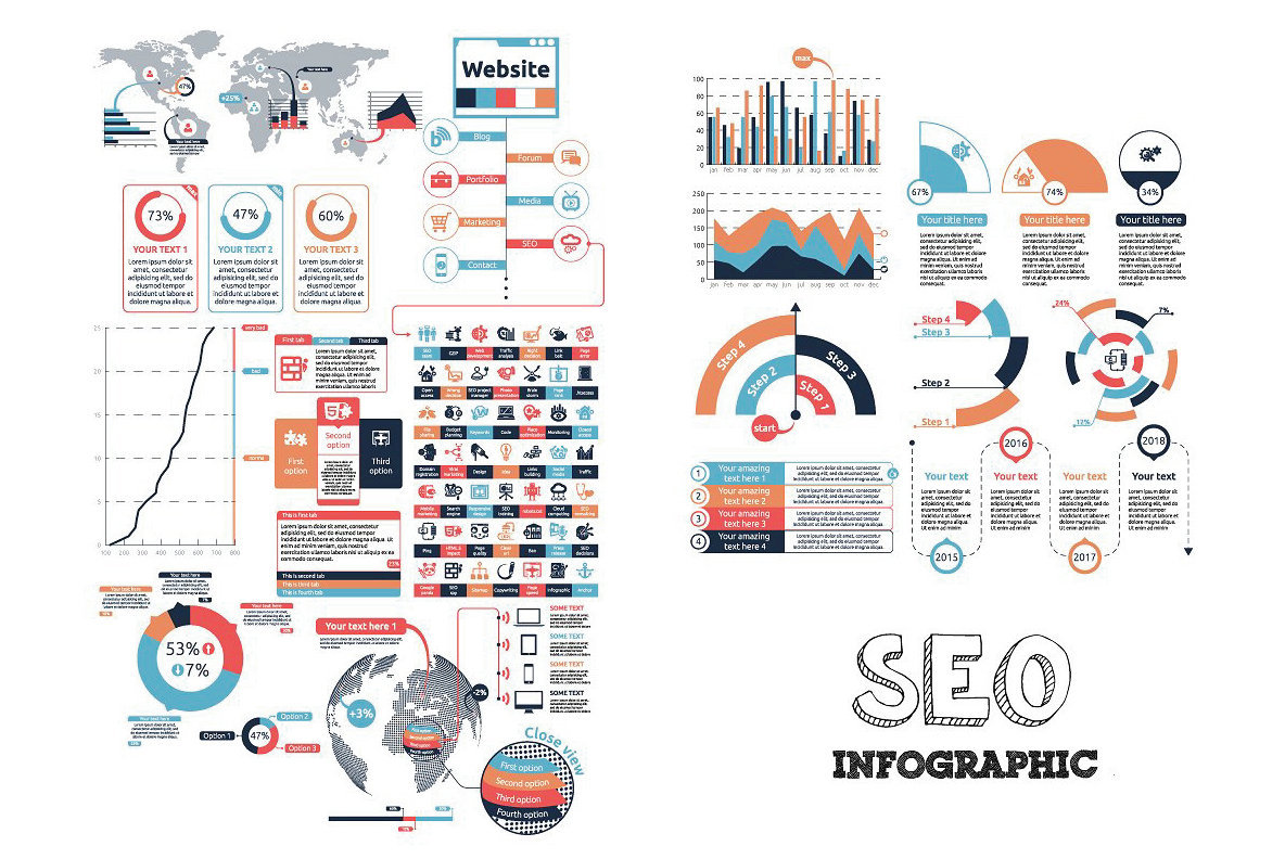 SEO   Business Infographic Bundle 5