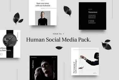 Human Social Media Pack