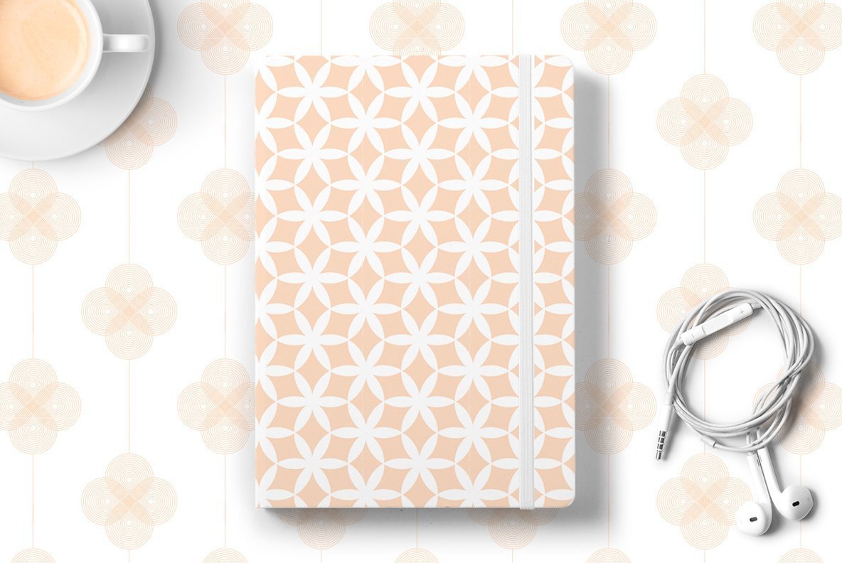 Geometric Floral Seamless Patterns 4