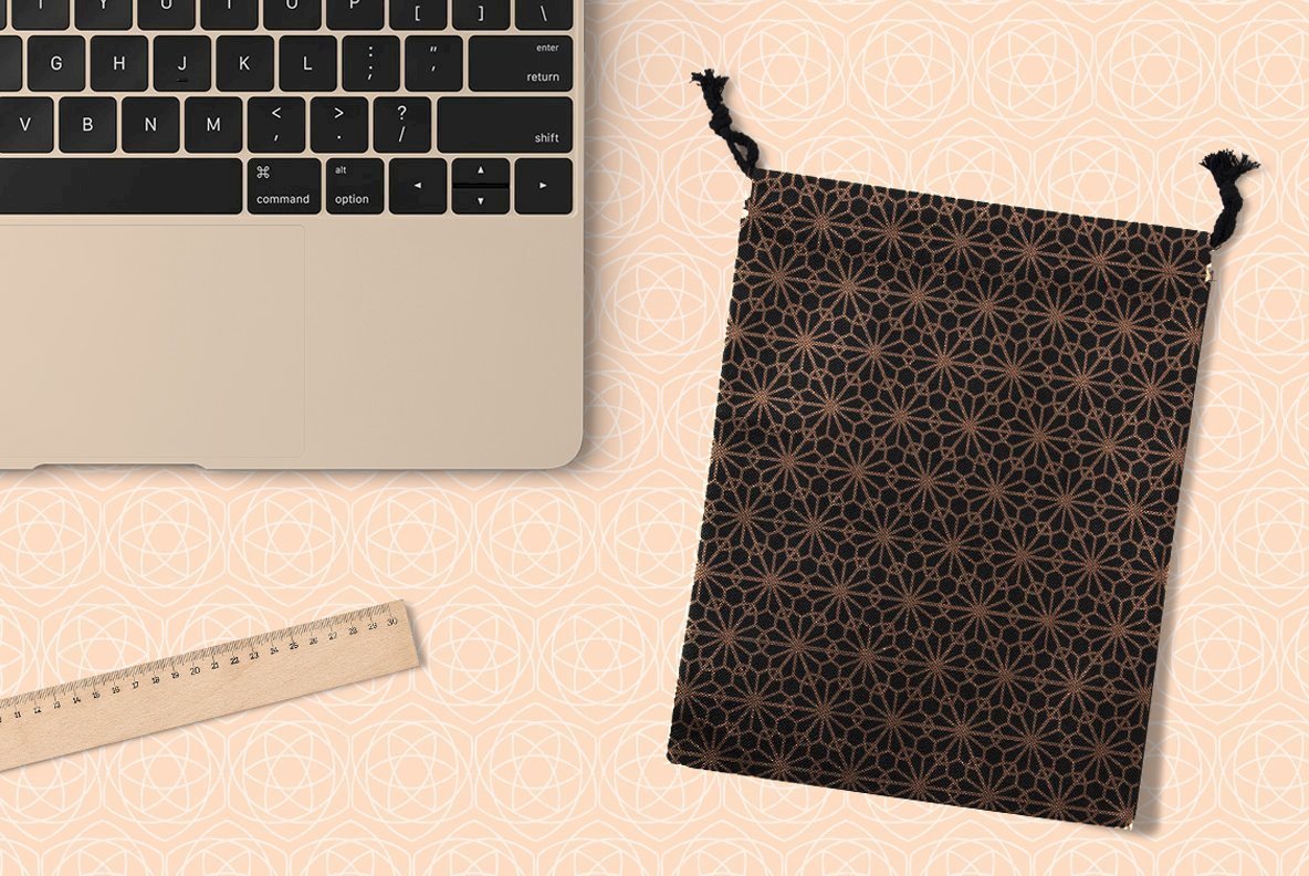 Geometric Floral Seamless Patterns 5