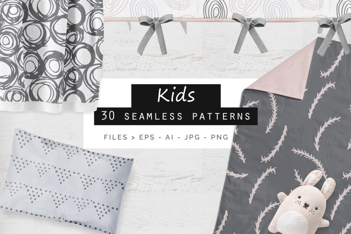 Kids Seamless Patterns 1