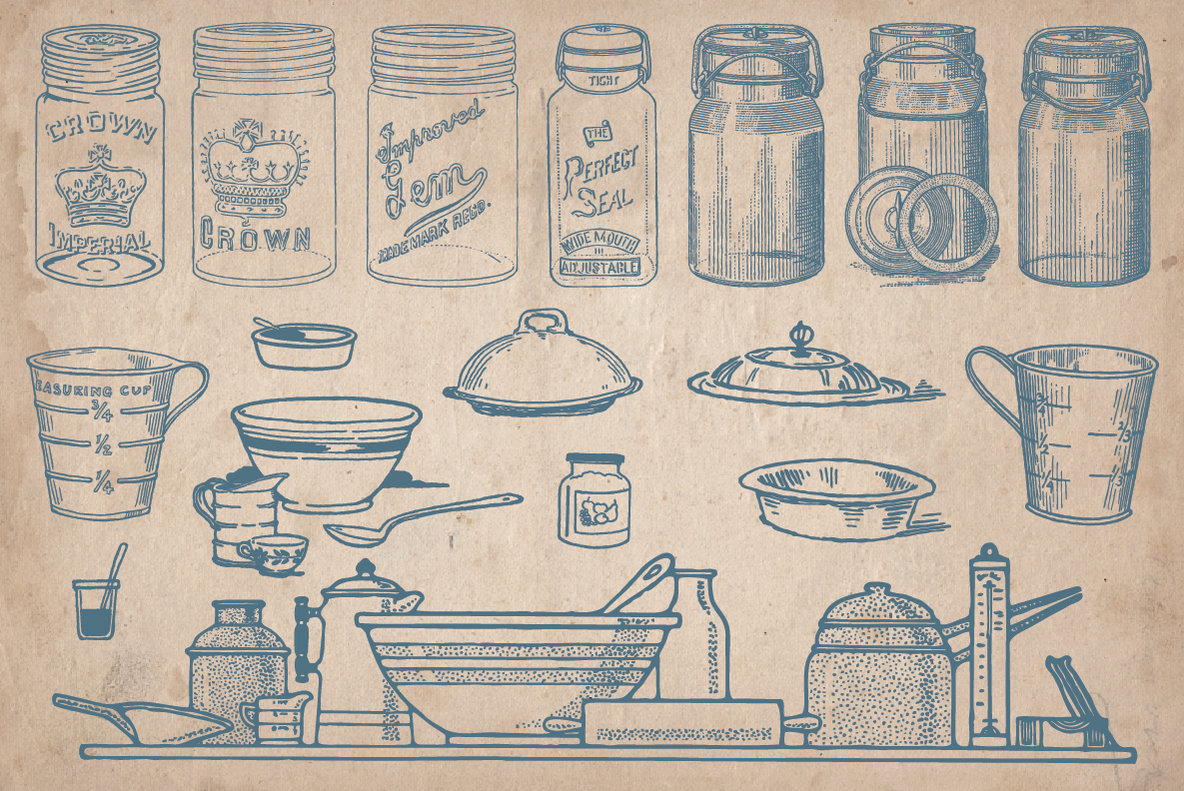 Vintage Kitchenware Elements 4