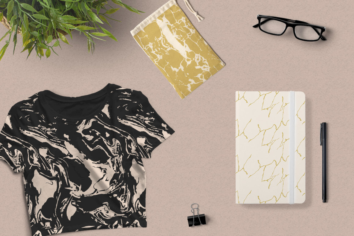 Marble Seamless Vector Patterns   2 5