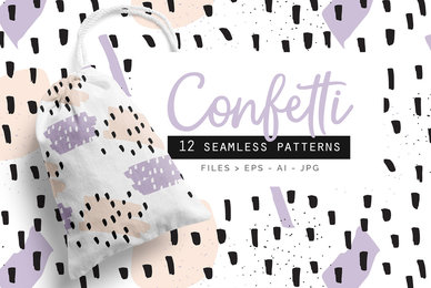 Confetti Patterns set of 12