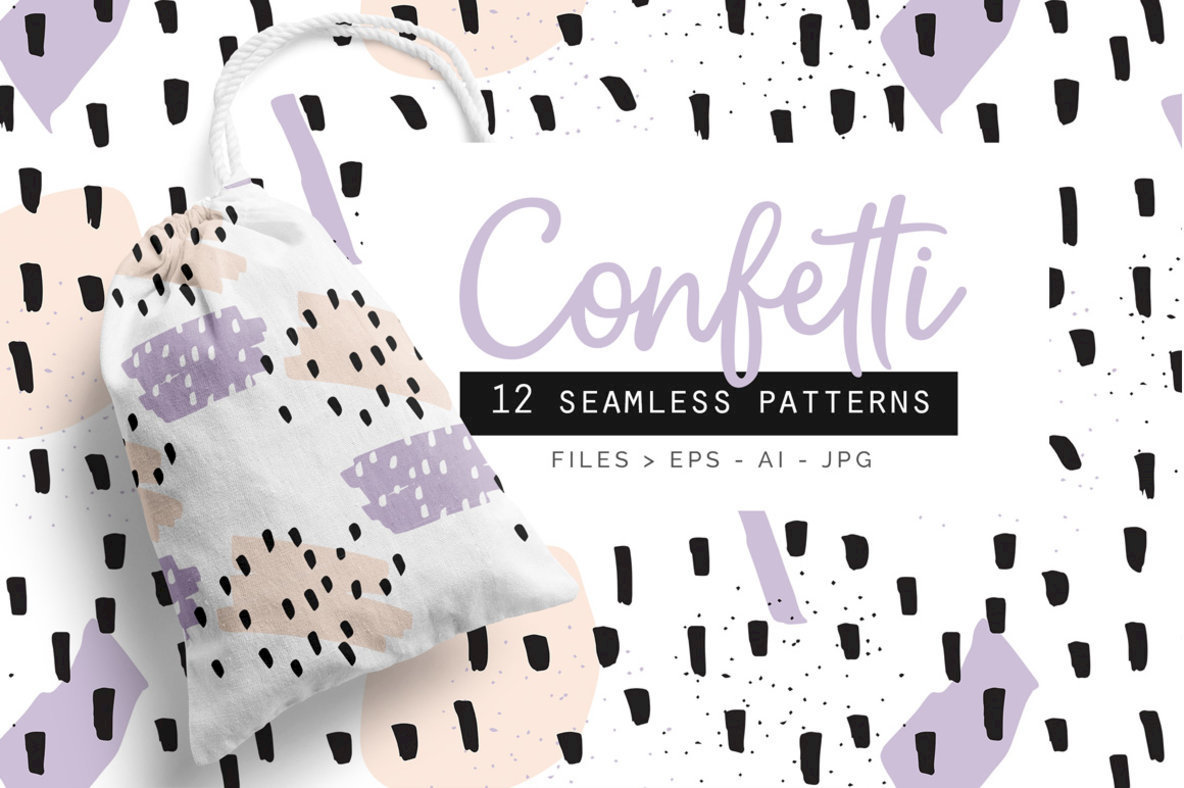 Confetti Patterns set of 12 1
