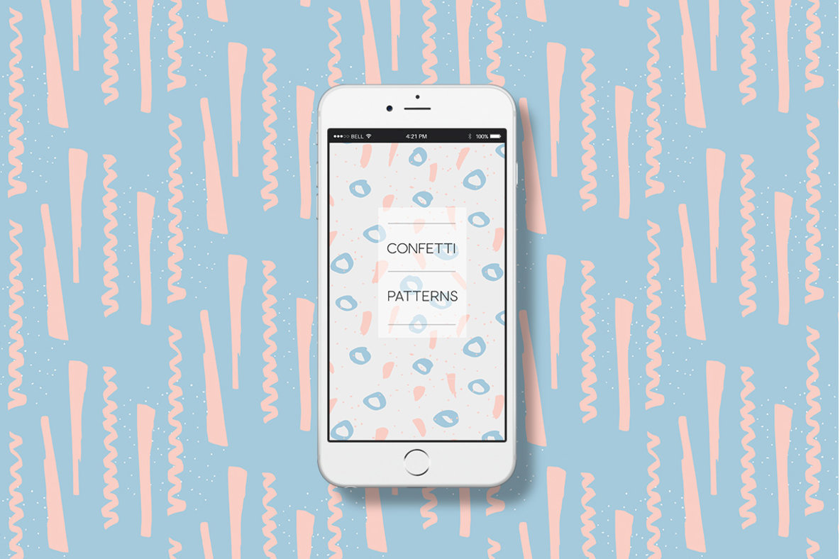 Confetti Patterns set of 12 3