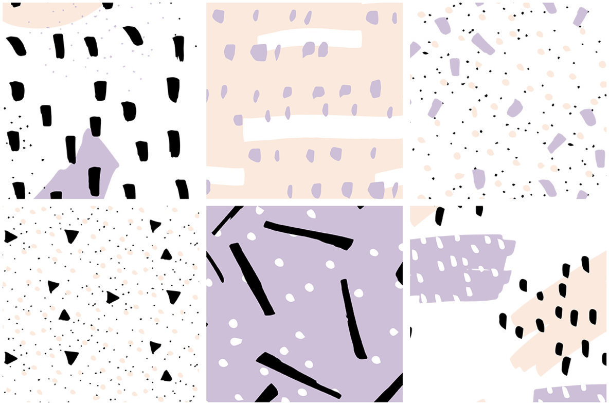 Confetti Patterns set of 12 5