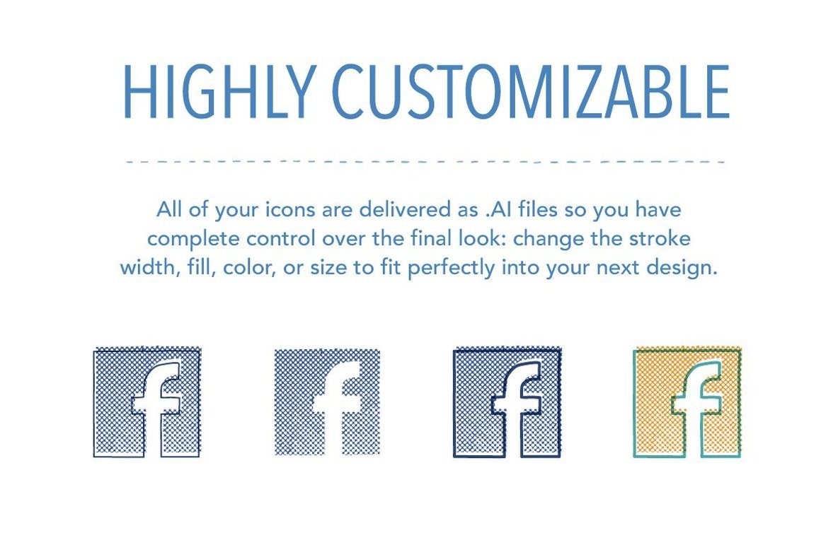 Handmade Social Media Icons Handmade Social Media Icons
