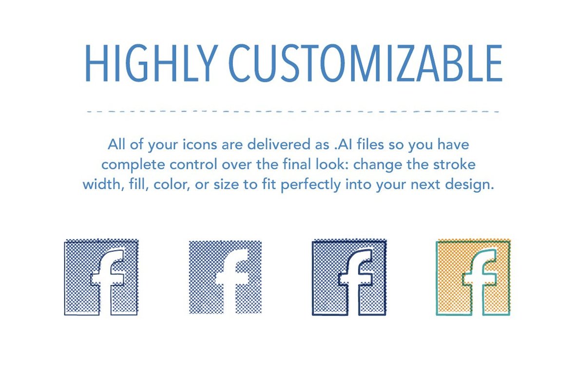 Handmade Social Media Icons Handmade Social Media Icons