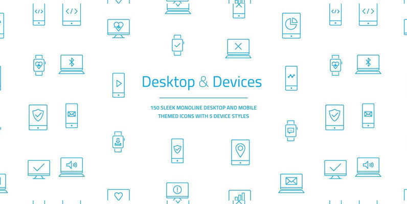 Desktop   Devices Vector Icon Set