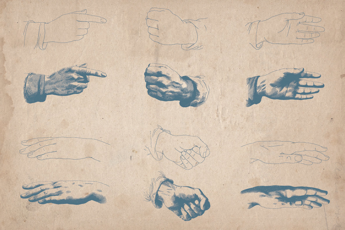 100 Vintage Hand Illustrations 100 Vintage Hand Illustrations