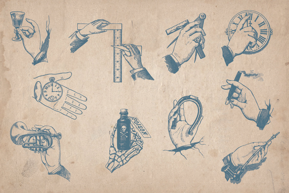 100 Vintage Hand Illustrations 100 Vintage Hand Illustrations