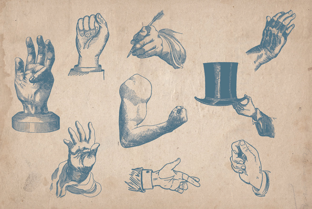 100 Vintage Hand Illustrations 100 Vintage Hand Illustrations