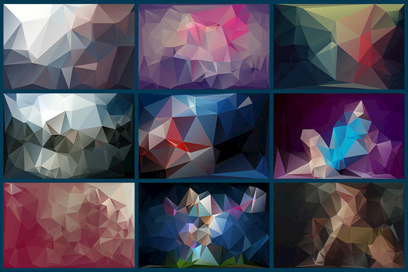 Polygon Abstract Backgrounds 01 3