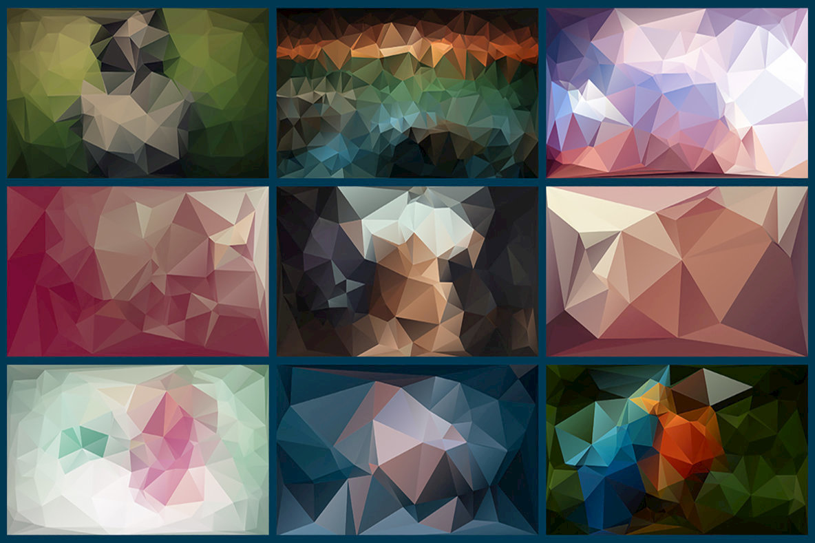 Polygon Abstract Backgrounds 02 3