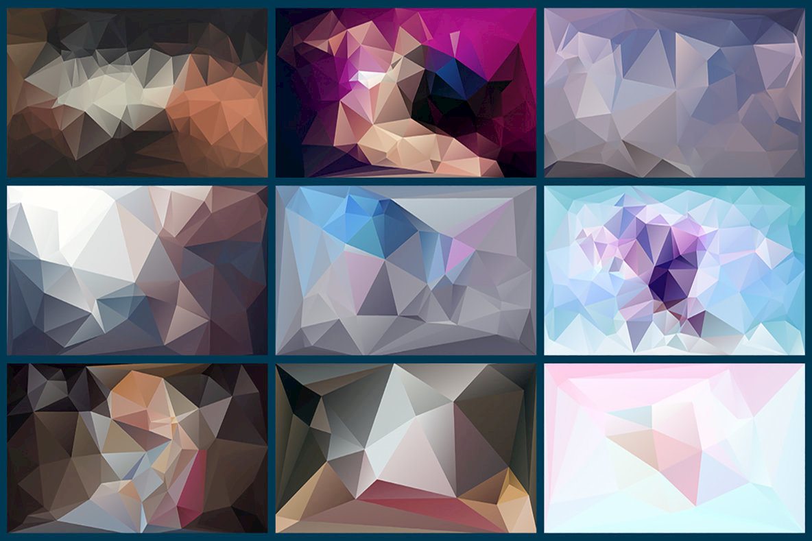 Polygon Abstract Backgrounds 12 3