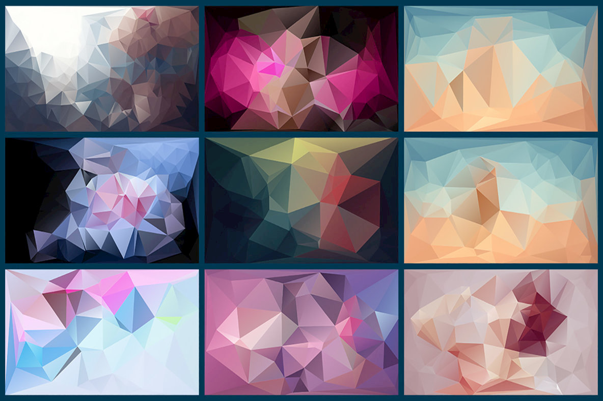 Polygon Abstract Backgrounds 13 3