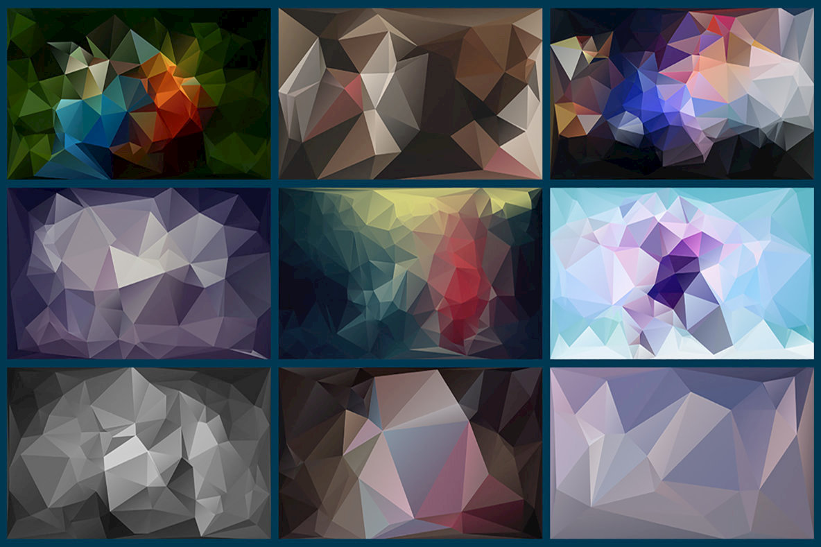 Polygon Abstract Backgrounds 16 Polygon Abstract Backgrounds 16