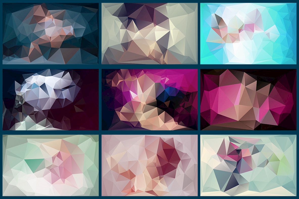 Polygon Abstract Backgrounds 17 3