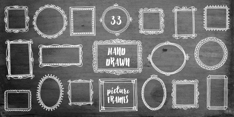 33 Hand Drawn Picture Frames