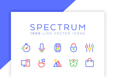 Spectrum Line Icons