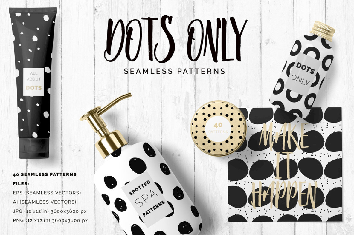 Dots Spots Seamless Patterns Dots Spots Seamless Patterns