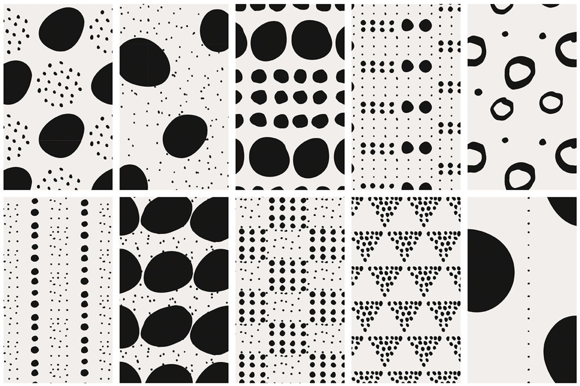 Dots Spots Seamless Patterns Dots Spots Seamless Patterns