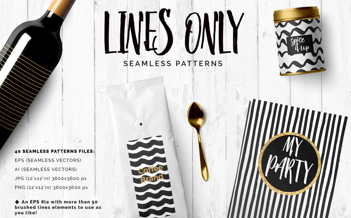 Handdrawn Lines Patterns Handdrawn Lines Patterns