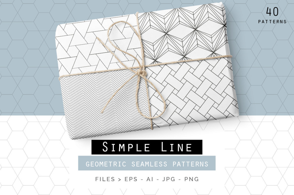 Simple Line Geometric Patterns 1