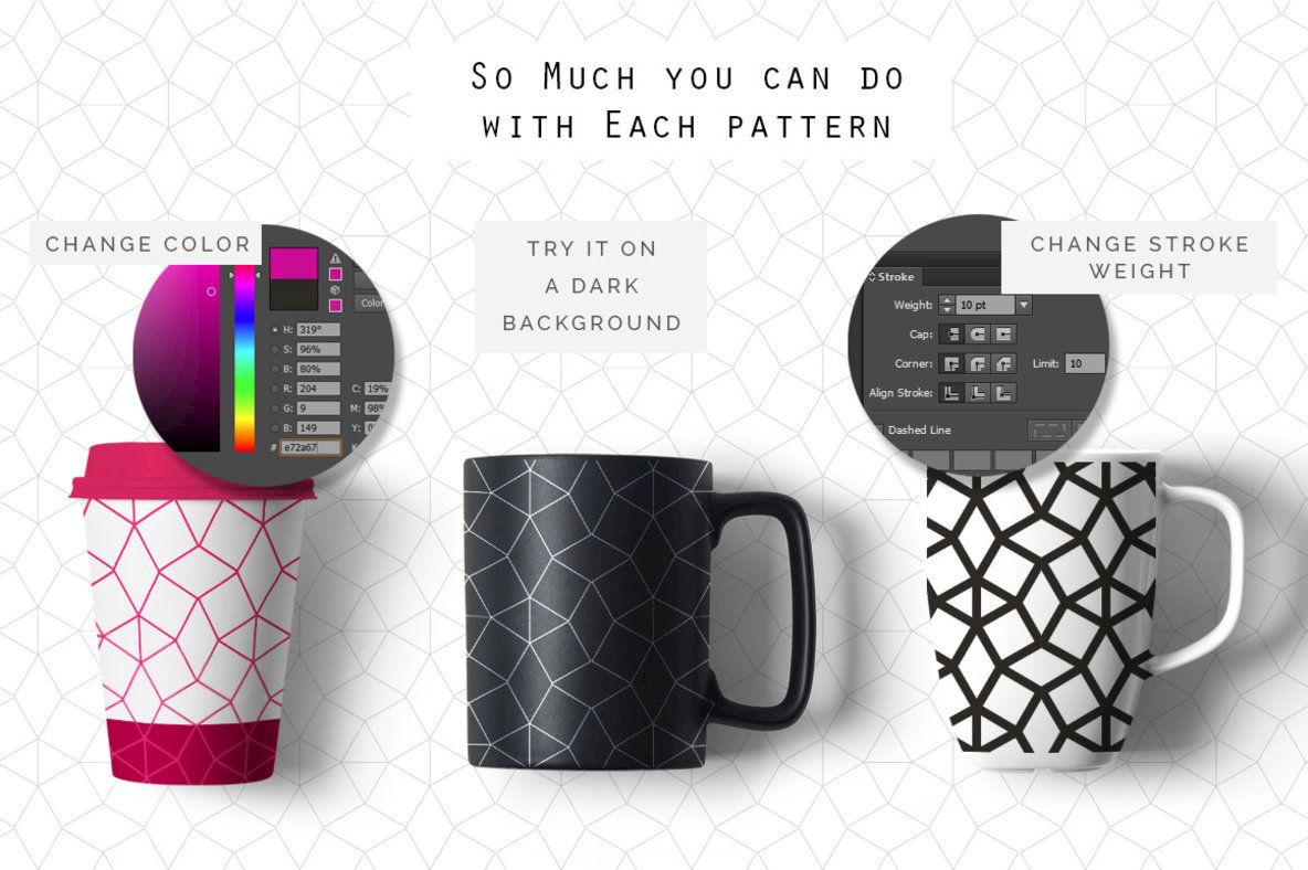 Simple Line Geometric Patterns 2