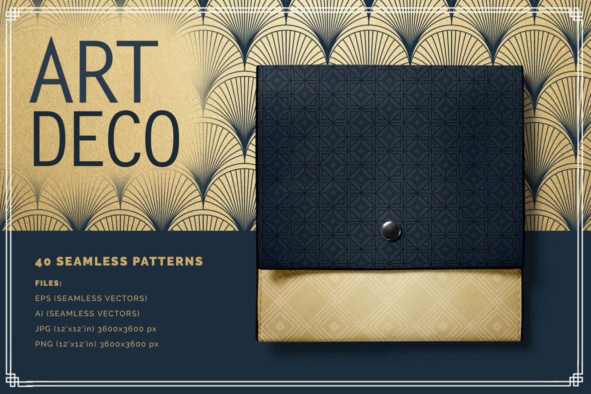 Art Deco Seamless Patterns Art Deco Seamless Patterns