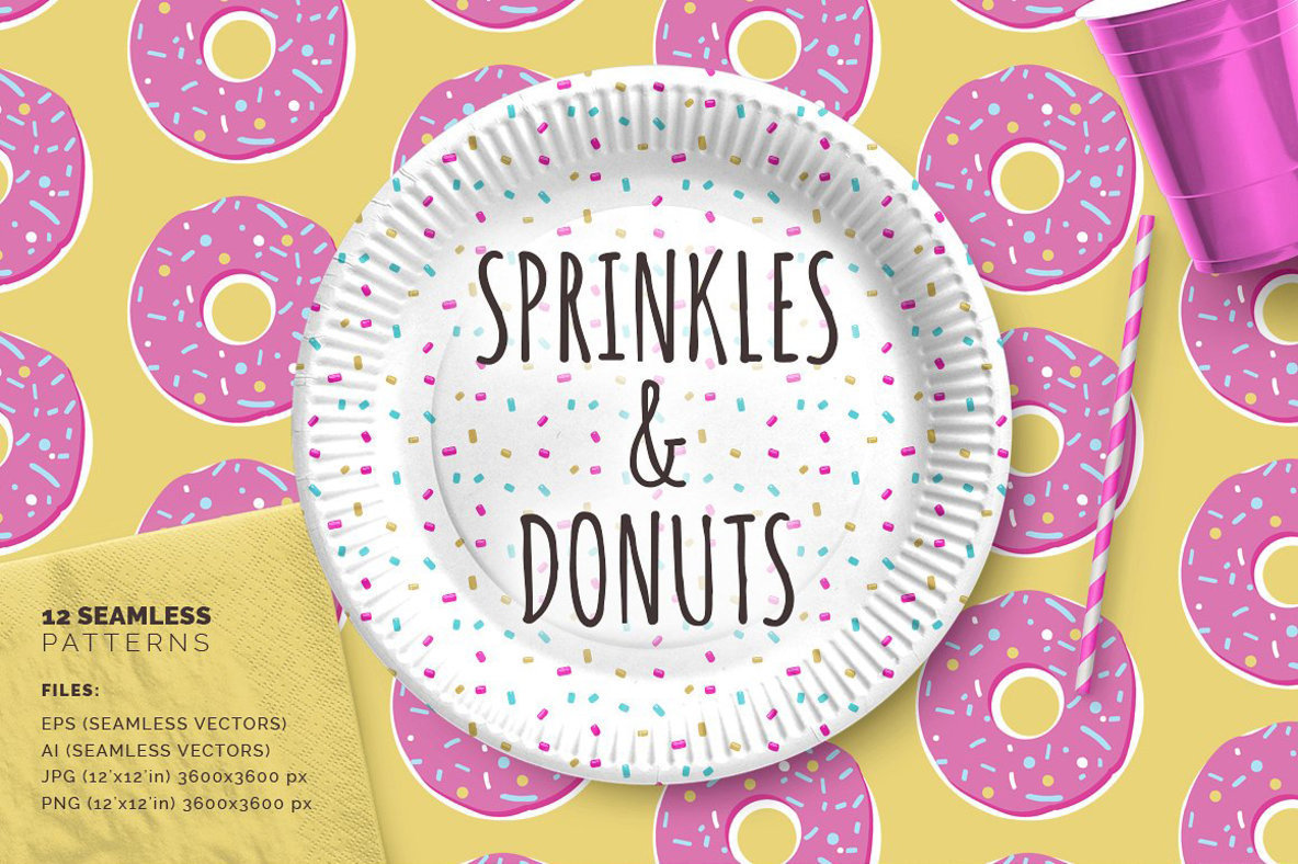 Sprinkles   Donuts Patterns 1