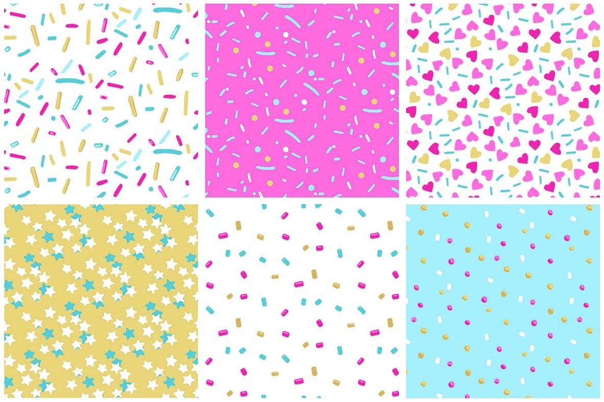 Sprinkles   Donuts Patterns 6