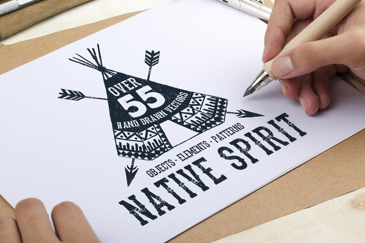 55 Native Spirit Illustrations 55 Native Spirit Illustrations