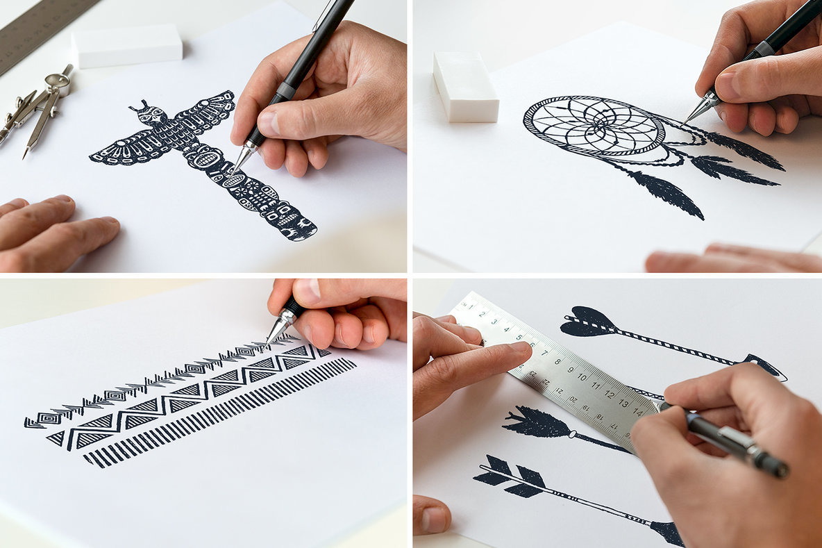 55 Native Spirit Illustrations 55 Native Spirit Illustrations