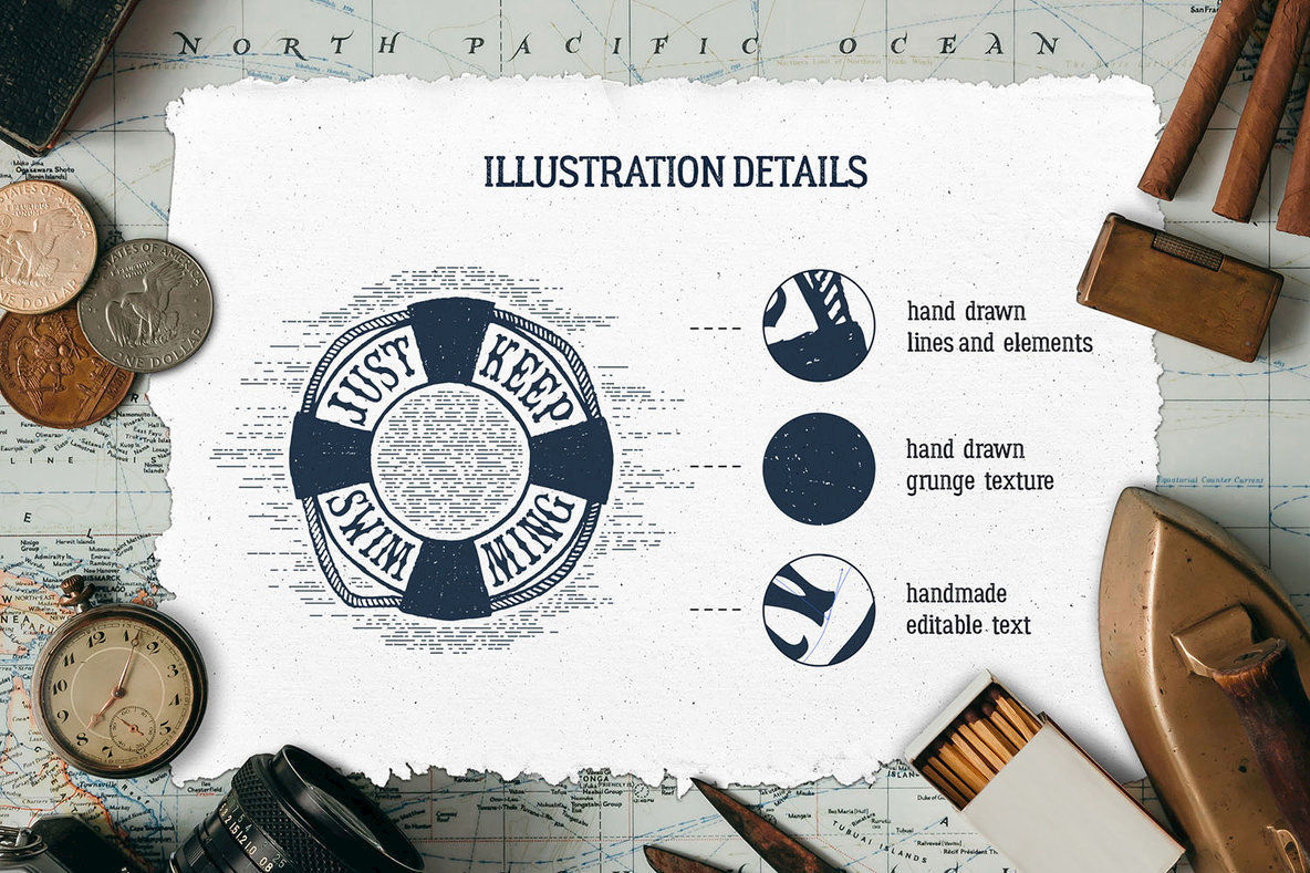 15 Old Sailor Badges V1 15 Old Sailor Badges V1