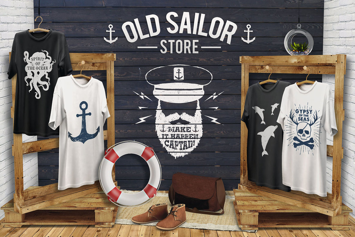 15 Old Sailor Badges V1 15 Old Sailor Badges V1