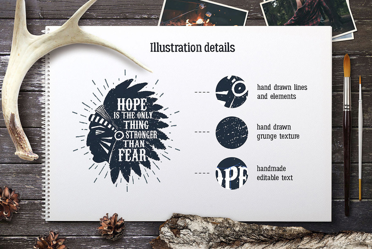 Wild At Heart Vintage Badges v2 Wild At Heart Vintage Badges v2