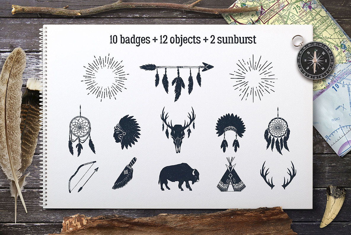 Wild At Heart Vintage Badges v2 Wild At Heart Vintage Badges v2
