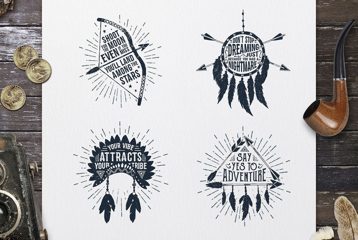 Wild At Heart Vintage Badges v2 Wild At Heart Vintage Badges v2
