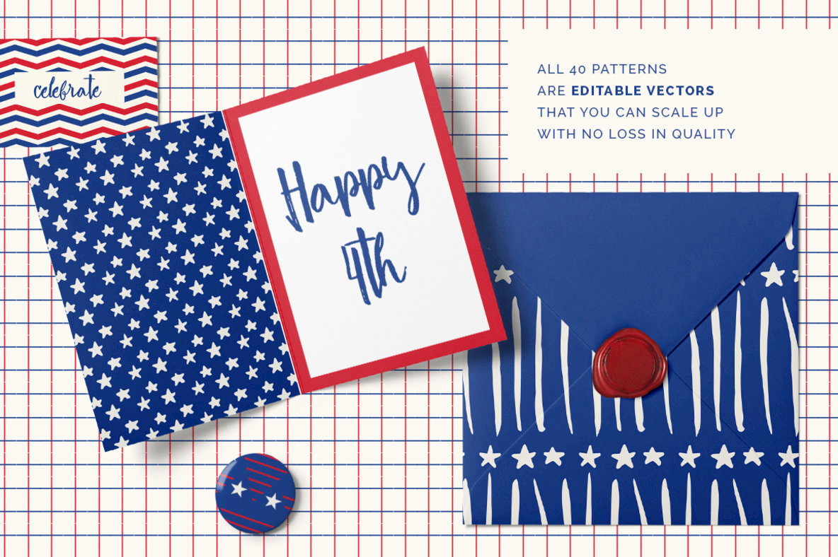 4th of July Patterns 3
