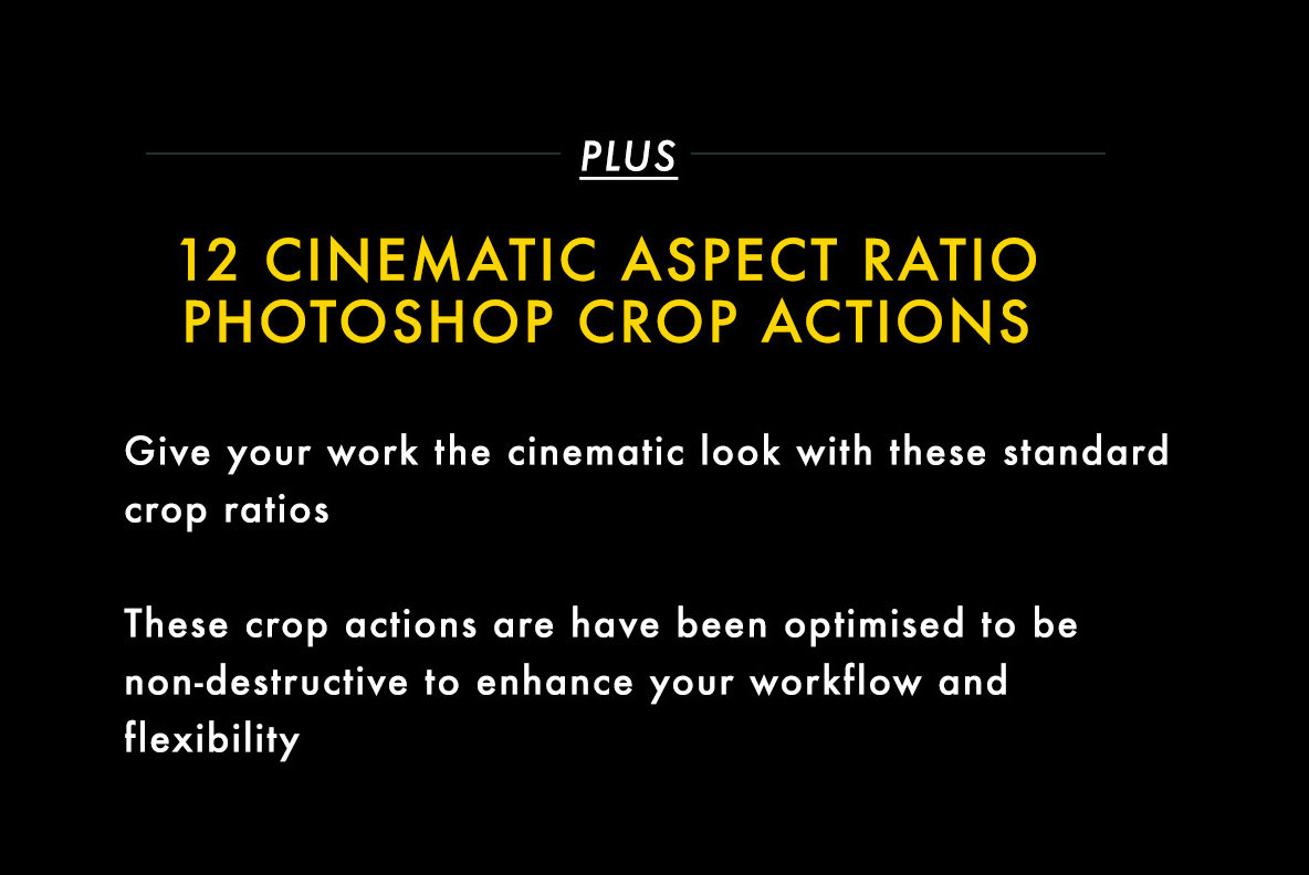 Cinematic Aspect Ratio PS Action Lightroom Presets Cinematic Aspect Ratio PS Action Lightroom Presets