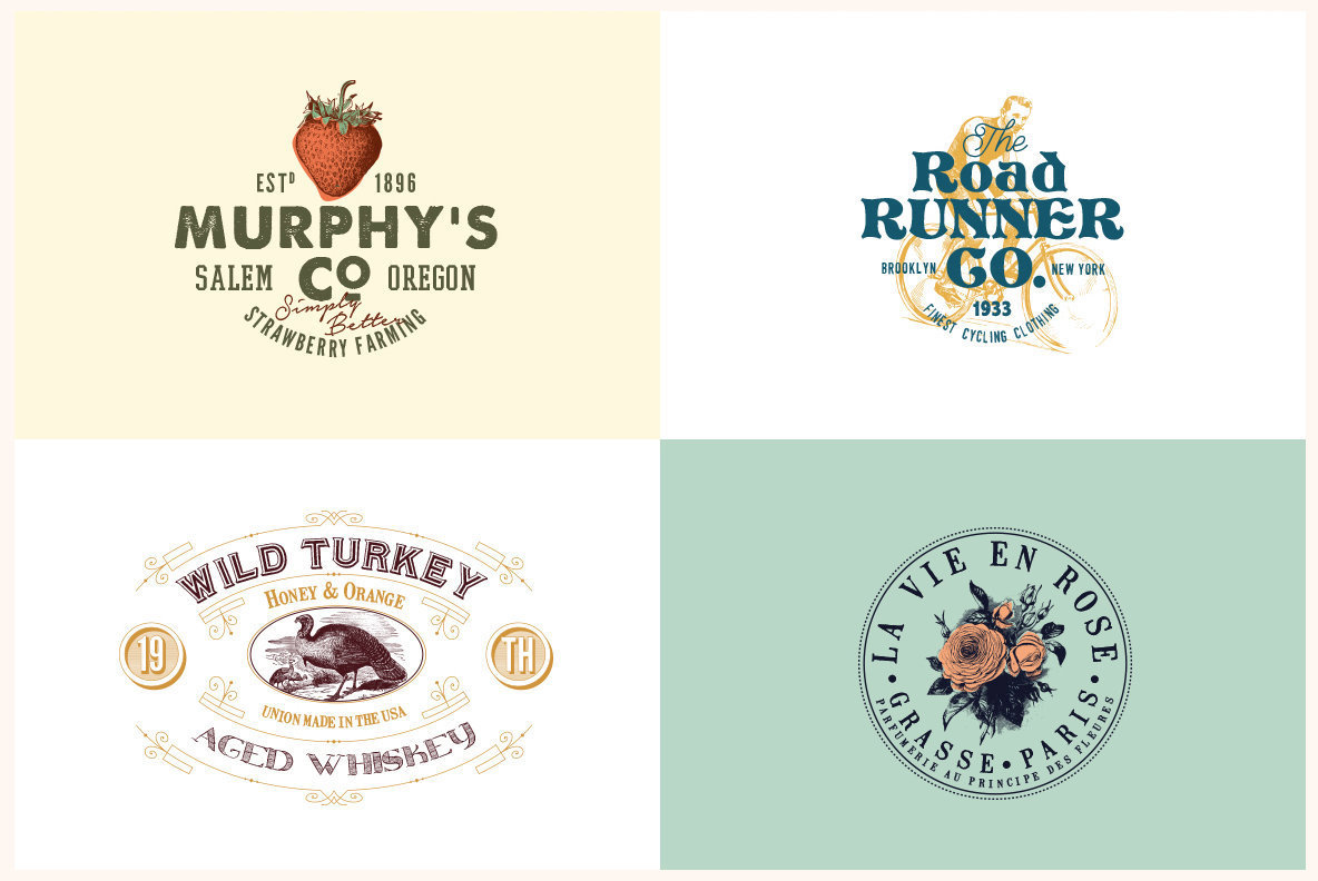 Vintage Logo Templates Vol 2 Vintage Logo Templates Vol 2