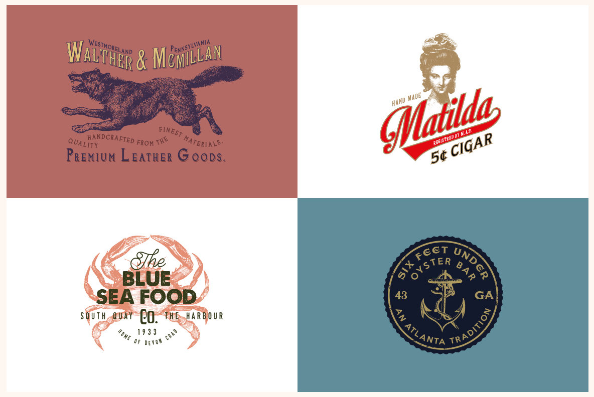 Vintage Logo Templates Vol 2 Vintage Logo Templates Vol 2