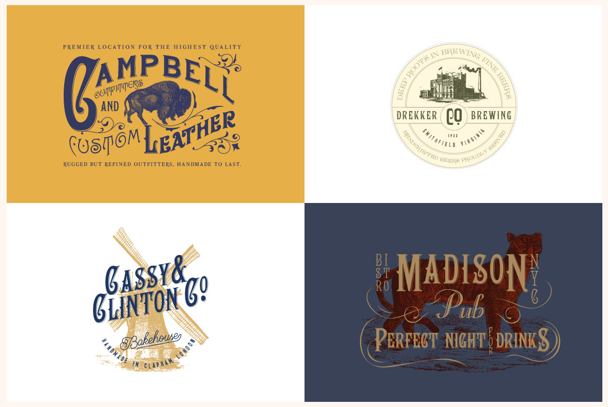 Vintage Logo Templates Vol 2 Vintage Logo Templates Vol 2