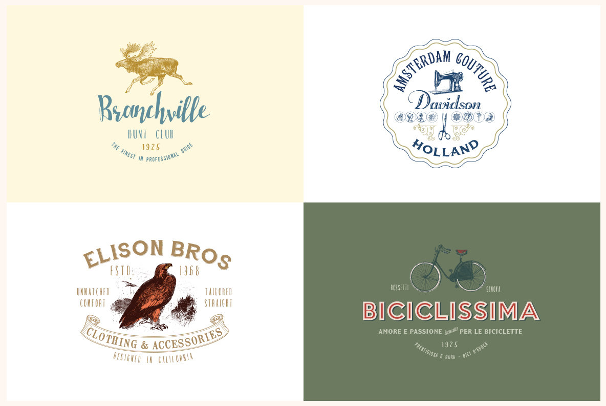 Vintage Logo Templates Vol 2 Vintage Logo Templates Vol 2