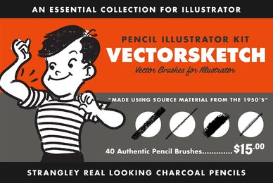 VectorSketch   Charcoal Pencils for Illustrator